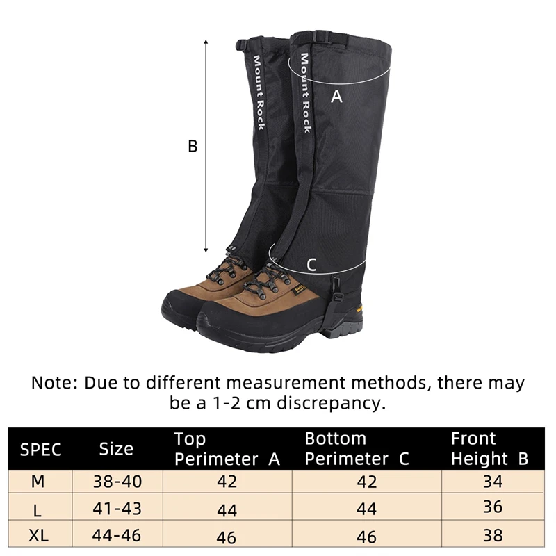 1 Pair Trimmer Brush Leg Gaiters Snake Bite Protection for Lower Legs Adjustable Boots Cover Legging Gaiter for Outdoor Hiking leg gaiters