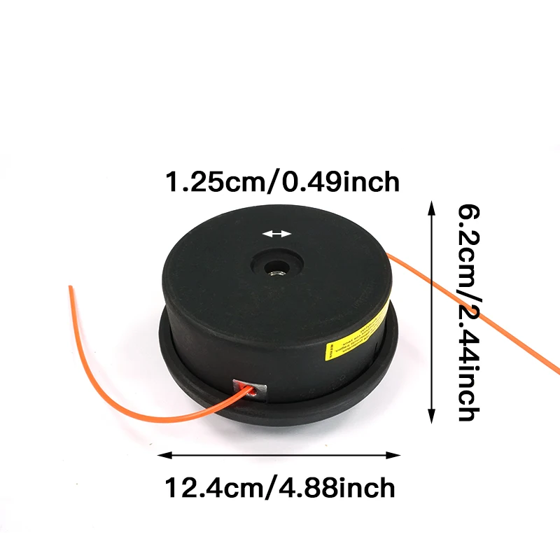 LUSQI 범용 나일론 예초기 트리머 헤드, 정원 원예 전동 공구 액세서리, 예초기 헤드 교체 가능