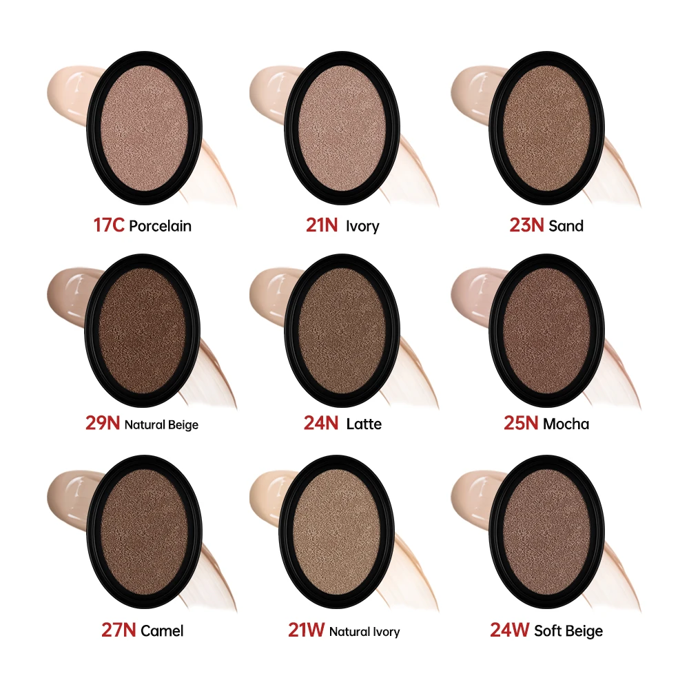 High Coverage Super Fit Cushion Foundation Refill Sunscreen Waterproof Long Lasting Makeup Bb Cream Foundation Refill Cosmetics liquid foundation cushion foundation waterproof foundation air cushion bb cream air cushion cream makeup cream makeup cosmetics