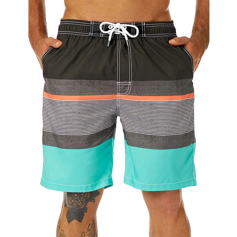 Stripe Graphic Board Shorts 3D Printed y2k Casual Beach Shorts Swimsuit homme 2023 Summer Hawaii Surfing Short Pants Swim Trunks 4