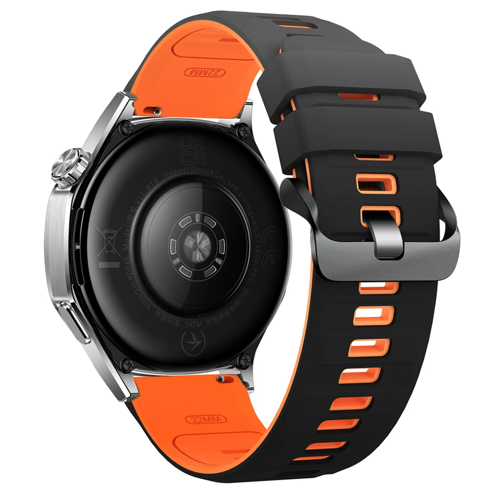 Breathable 22mm Silicone Watch Strap - Premium Sports Band Bracelet