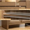 Shoe Cabinet Set of 2 with Doors and Shelve 6-Tier Farmhouse Wood Storage Cabinets Large Capacity Shoe Storage Organizer Cabinet 3