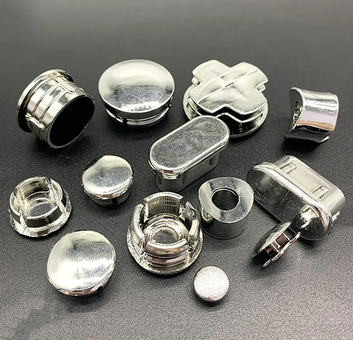 Round Stainless Steel Pipe Caps 20mm 22mm 25mm Protection Gasket Dust Seal End Cover Caps For Pipe Bolt Furniture