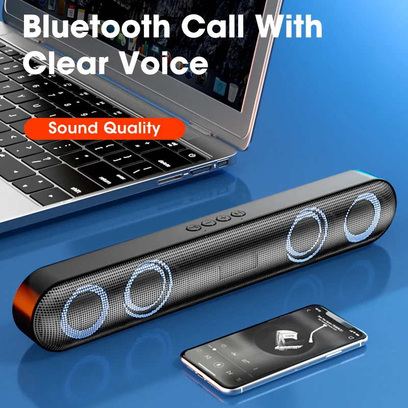 Компьютерные колонки 6D стерео объемная звуковая панель Bluetooth-Колонка для ПК