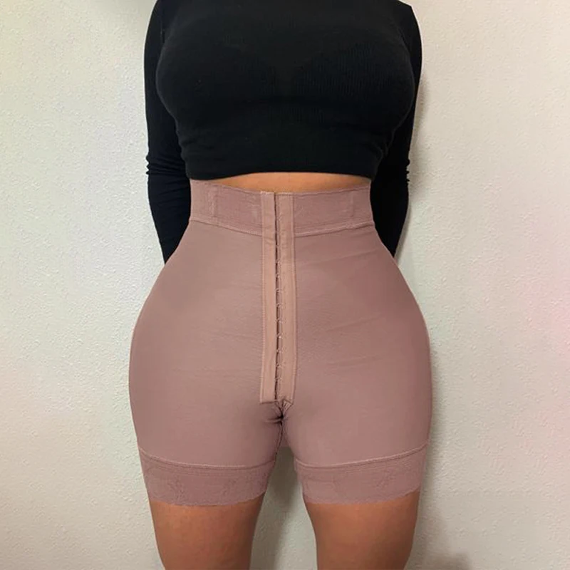Fajas Colombianas Moldeadoras Women'S Multicolor Three-Breasted Elastic Hip Shorts Shapewear Underwear Women'S Home Wear