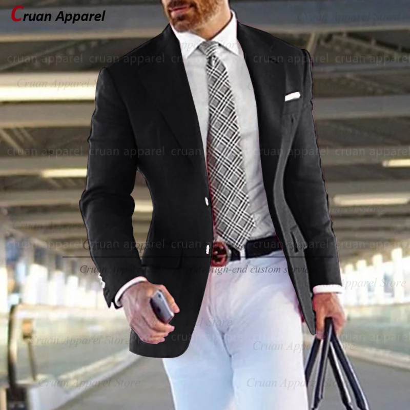 Formal Pink Suit Blazers for Men Groom Wedding Suit Jacket Slim Fit Tailor-made Business Tuxedo Fashion Casual men suits jackets