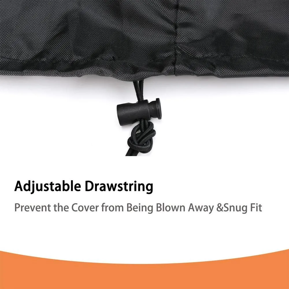55 Gallon Drum Cover Stretchable Adjustable Drawstring Fit Most Water Barrel and Trash Can Waterproof Rain Barrel Cover