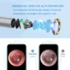 TESLONG 3.9mm Lens Wireless Otoscope 720P HD WiFi Ear Scope with 6 LED for Kids and Adults Support Android and iPhone 4