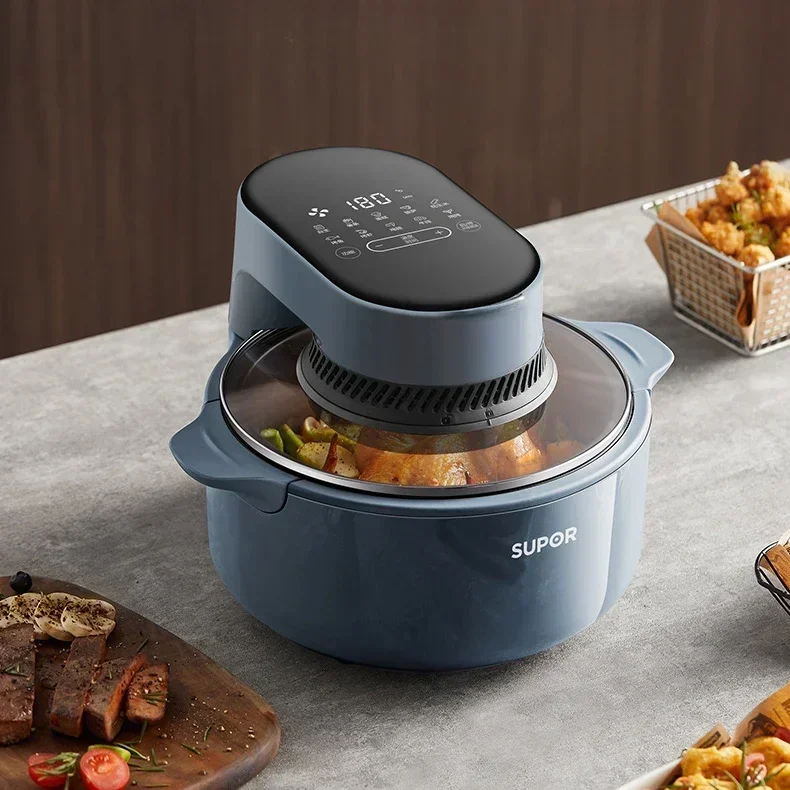 Friggitrice Ad Aria Visibile 5L Friggitrice A Vapore Senza Olio Di Grande Capacità Friggitrice Ad Aria Per Uso Domestico Intelligente Friggitrice Ad A