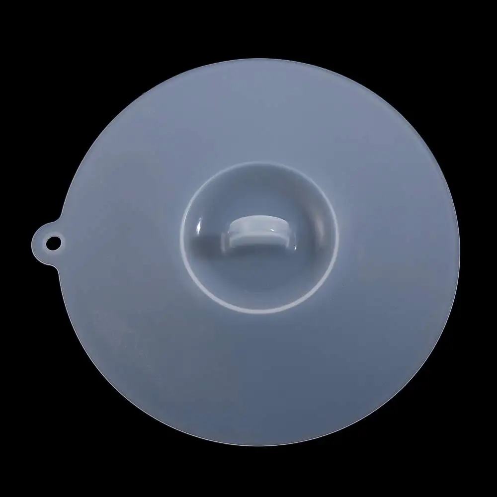 Universal Cup Lids Safe Food Grade Silicone Translucent White Cup Lid Bowl Cover 10.5cm-18.5cm