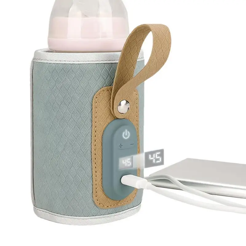 Baby Milk Warmer USB Milk Warmer Portable Baby Bottle Travel Cover USB Heater Outdoor Bottle