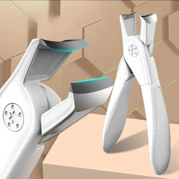 Tagliaunghie in acciaio inossidabile antispruzzo Tagliaunghie Strumenti per manicure Design bionico Tagliaunghie Forbici per pedicure 1