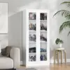 Display Cabinet with Glass Doors,67-inch Curio Cabinets with 4 Adjustable Shelves,Tempered Glass Cabinet Display Case for Home 1