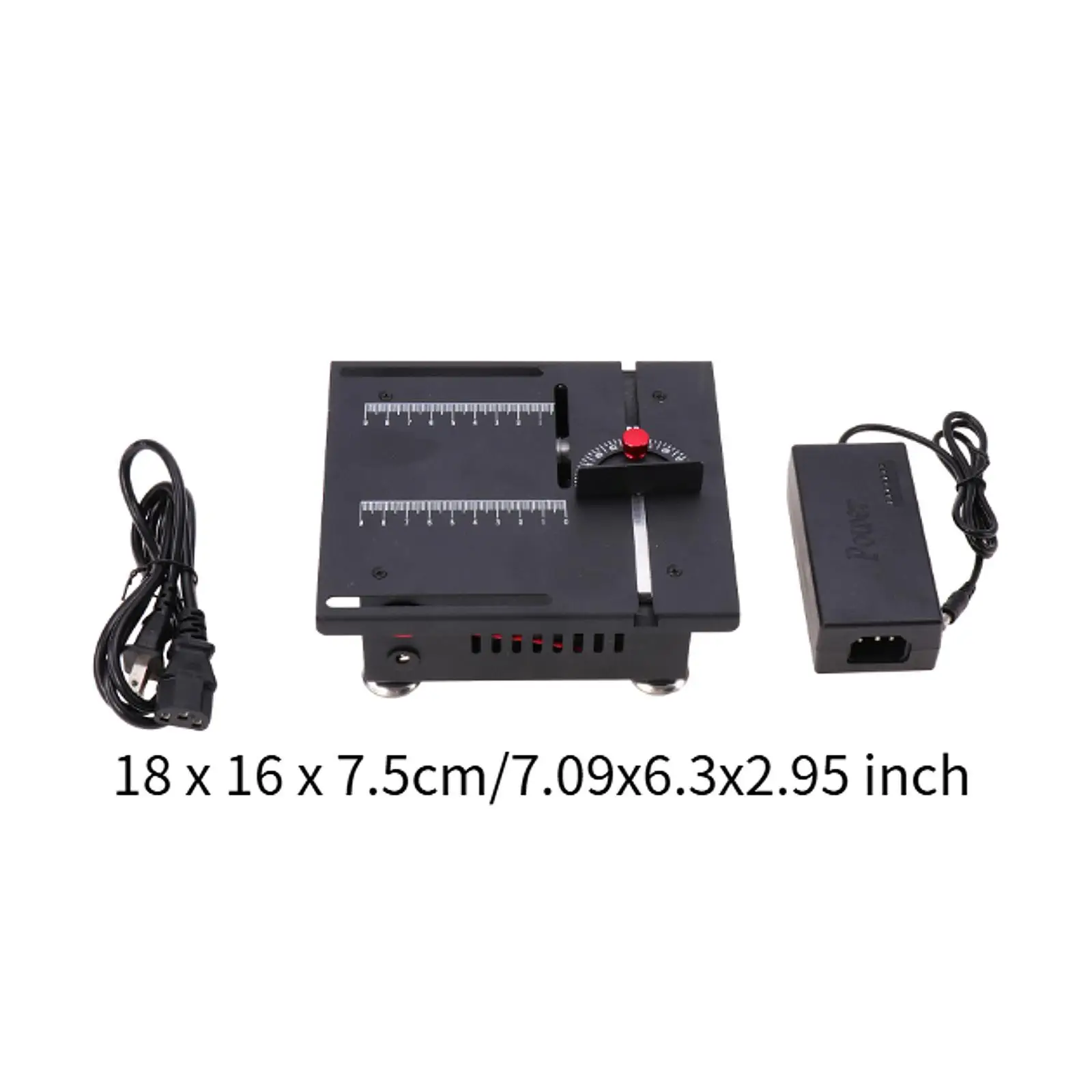 100W Mini Table Saw Cutter US 110V Plug Practical Versatile Adjustable Angle 6