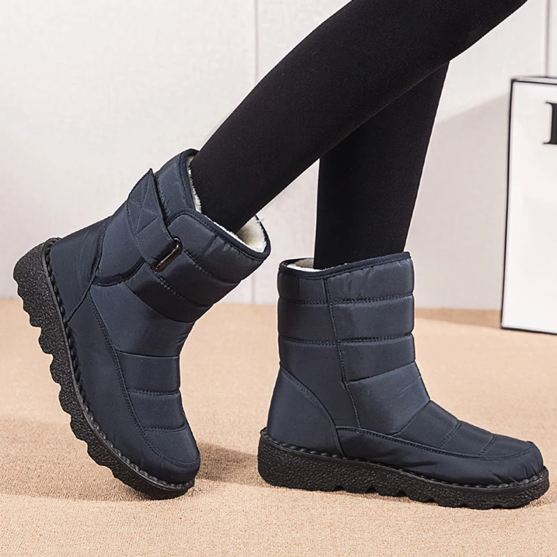 Boots Women Snow Fur Platform Plus Size Keep Warm Flat Botas Mujer Winter platform boots women boots
