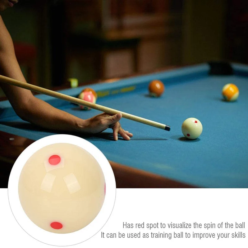 Billiard Mother Ball American Red Dot 1PCS Large 57.2mm Snooker Training Practice American Head Red/Blue For Billiard Ball Billiard Cue Ball