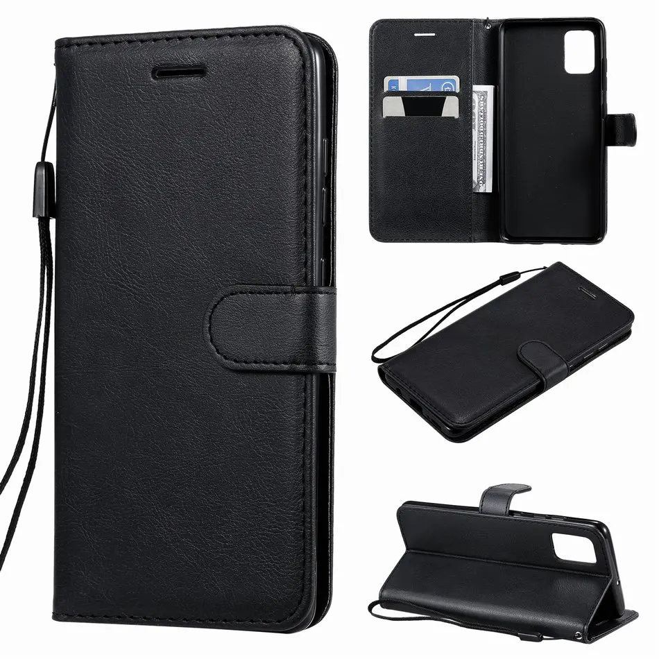 

Book Cover Magnetic Phone Case For iPhone 13 12 Mini 11 Pro X XR XS Max 7 8 6 6s Plus SE 2020 Solid Color Card Slot Wallet E06E
