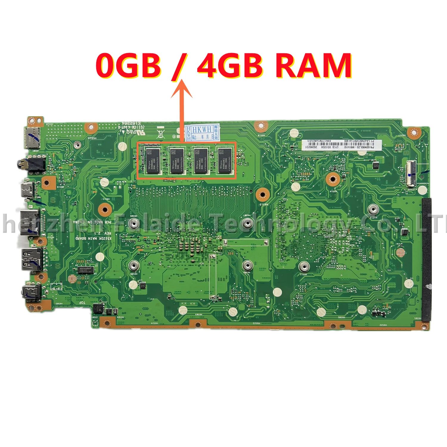 Фото Материнская плата X512DK для ноутбука Asus F512DA X512D X512DA X512DK X512DAP, материнская плата для ноутбука с R3-3200 R7-3700, ЦП 0 ГБ/4 ГБ ОЗУ №2