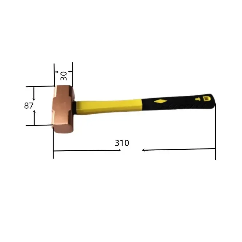 Multifunction Red Copper Hamme Construction Tools Copper Large Copper Hammer,carpentry Tools and Accessories Geology Work Tools - Image 10