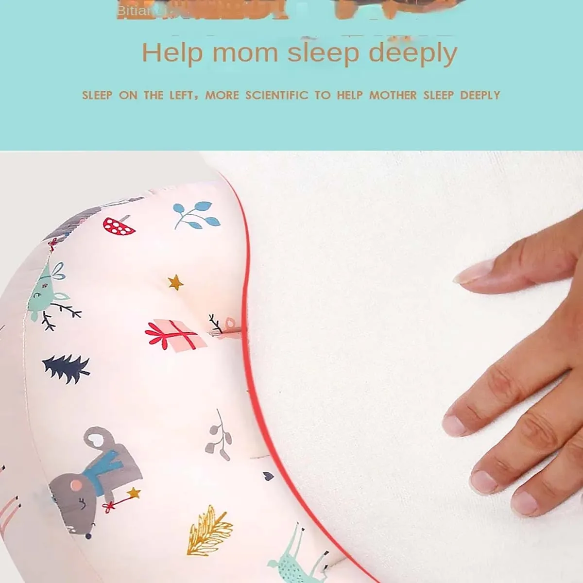Soft Waist Maternity Pillow For Pregnant Women Cotton Pregnancy Pillow U Full Body Pillows To Sleep Pregnancy Cushion Pad