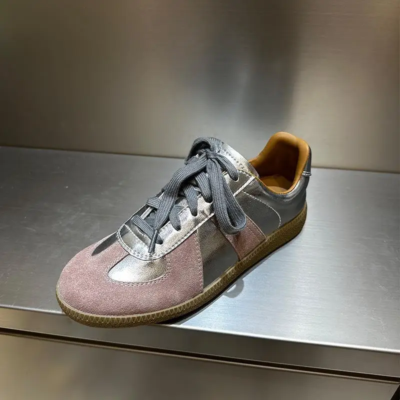 TOTOMELA 30 Colors iNS HOT New Suede Leather Women Sneakers High Quality Handmade Mixed Color Flat Sneakers Casual Shoes Flats 4