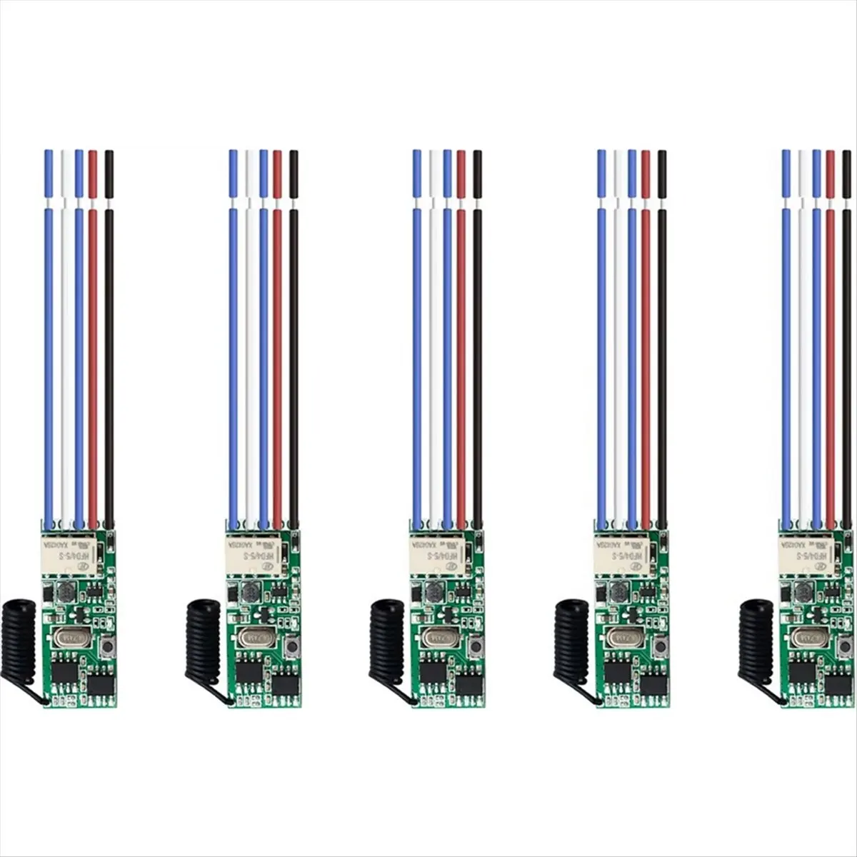 A23G 5pcs 범용 무선 원격 제어 스위치 1 채널 릴레이 수신기 LED 조명 컨트롤러 DIY 키트 DC 9V 12V 24V 433.92MHz