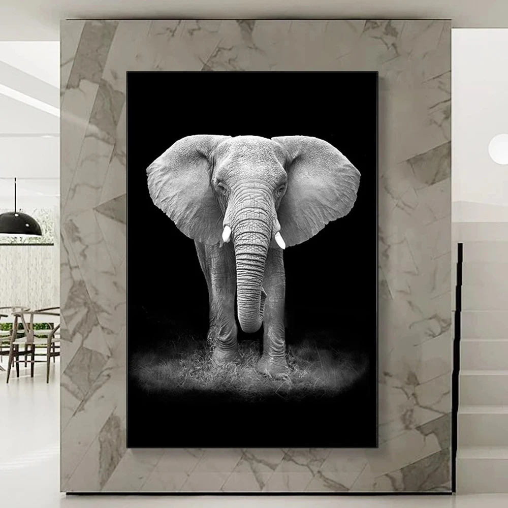 5D Elephant Animal Diamond Painting Design Embroidery House Portrait  Decorations