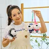 Creative Puppy Keychain Cute Small Dog Doll Plush Keychain For Bag Pendant Furry Puppy Stuffed Keys Accessories Toy Doll 4