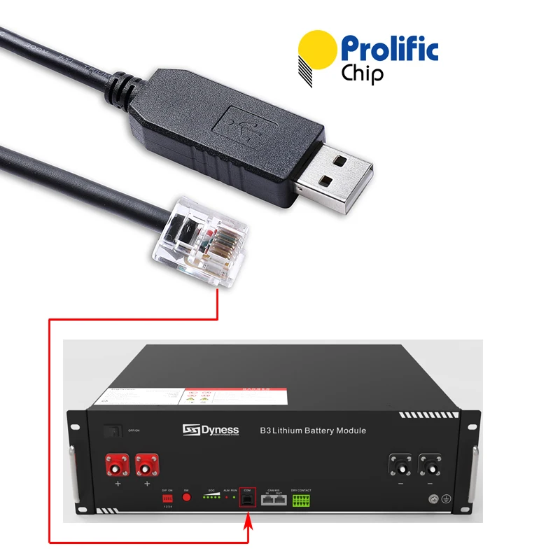 КабельсвязиDynessA48100B48100B3B51100дляконсолислитиевойбатареейPL2303USBRS232дляRJ126P6C-AliExpress