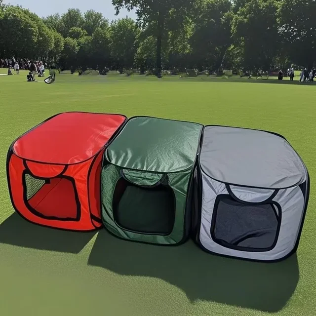 Small Doghouse Portable Pet Cage Car Folding Oxford Cloth Doghouse Cage Resistant To Grab Free Storage 3