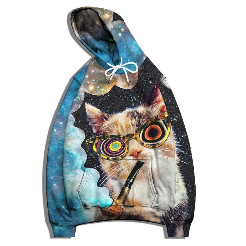 

2023 New Cool Cat Collection Children's Hoodies 3D Print Men Women Sweatshirt Pullover Street Casual Hip Hop Tracksuit Sudaderas