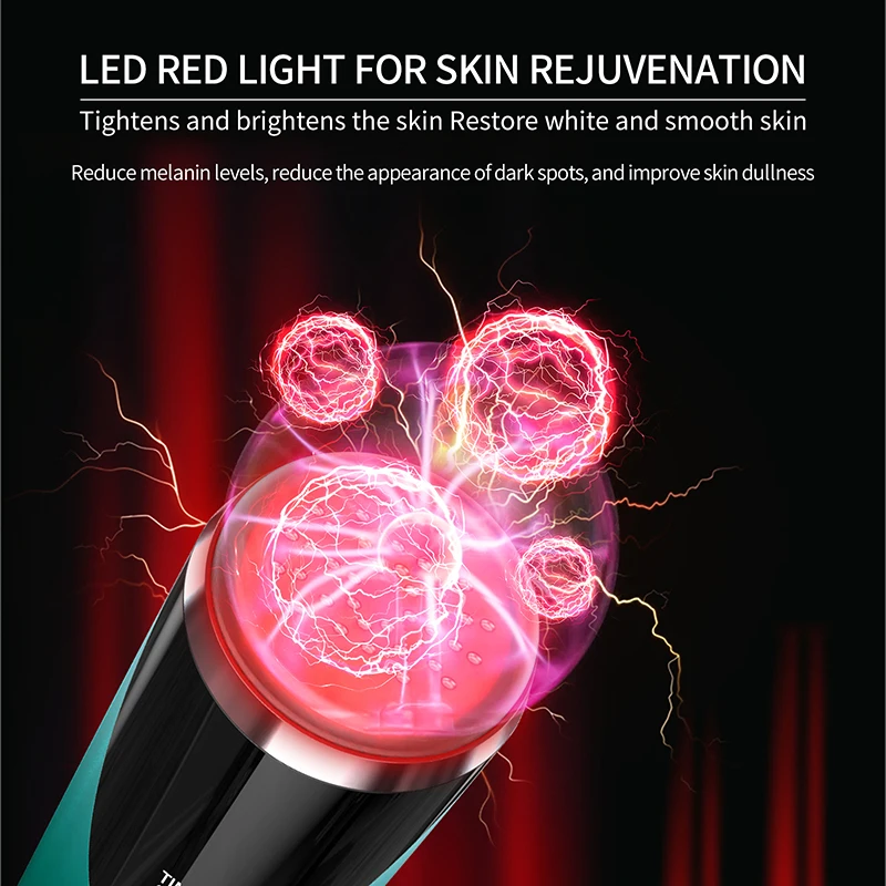 Glass Head Red Light Beauty Device 625nm Far Infrared Light 850nm Therapy Collagen Regeneration Device With Heating Skin Lifting