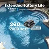 TASVAC Y50 Cordless Robotic Pool Cleaner, Waterline Cleaning, Climbing Walls, Automatic Pool Vacuum 260-Minute Battery Life 3