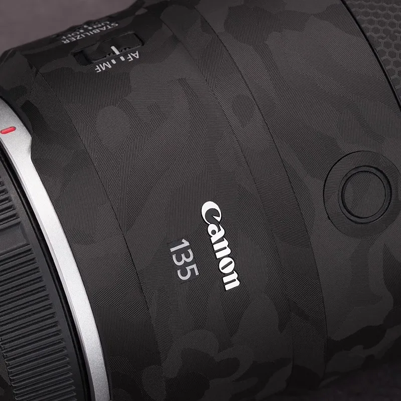캐논 rf 135mm 스킨 캐논 RF 135mm F1.8 카메라 렌즈 스킨 긁힘 방지 카메라 렌즈 스티커 보호 필름 다양한 색상