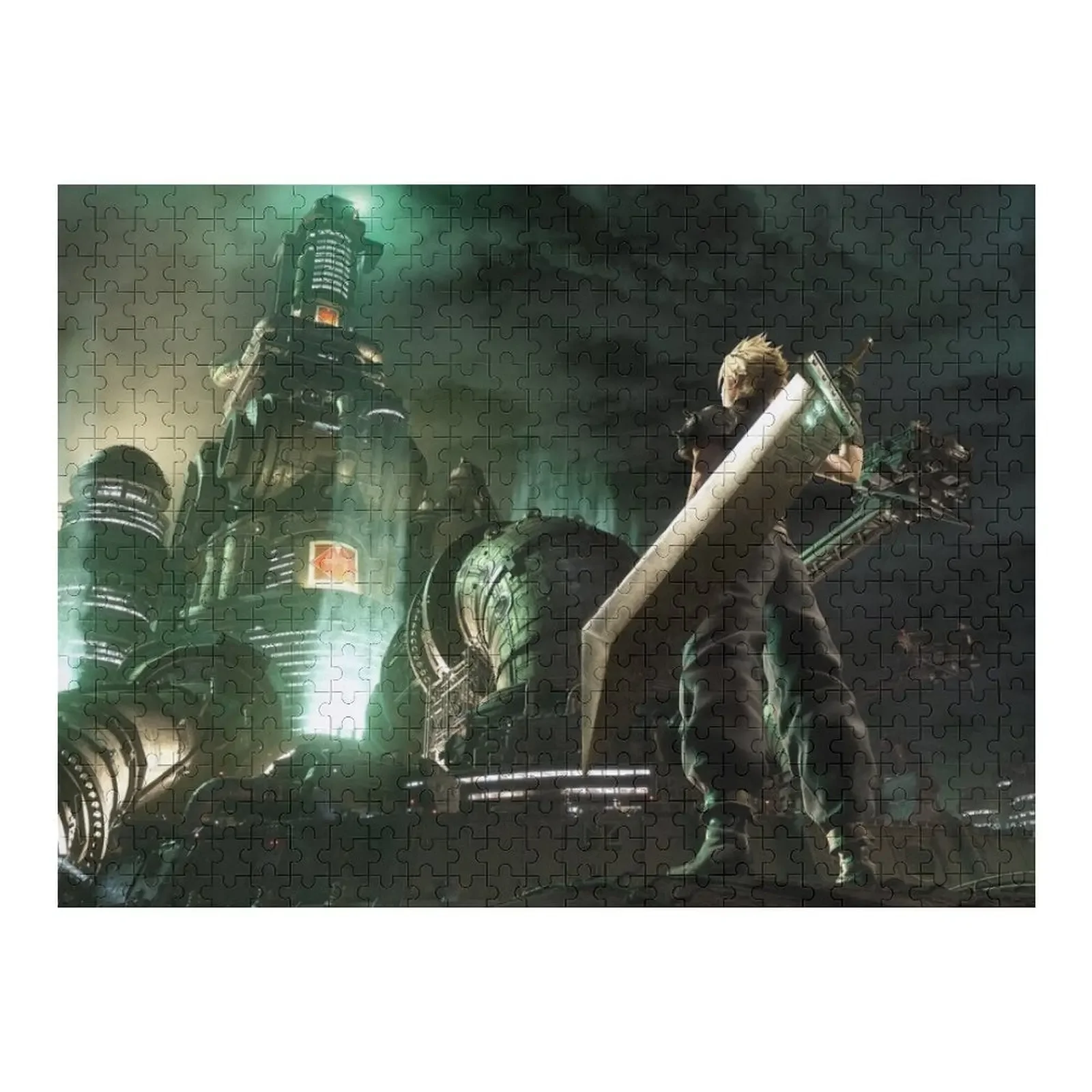 Cloud Strife VS ShinRa [Remake] Jigsaw Puzzle Wooden Jigsaws For Adults Personalized Child Gift Wooden Name Wooden Boxes Puzzle fantasy weapon cloud strife buster sword meteorite f