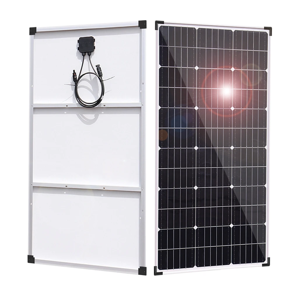 Panel słoneczny aluminiowy zestaw ze szkieletem kompletny 12v 300w 150w panel fotowoltaiczny system dla domu samochód kempingowy RV łódź na zewnątrz wodoodporny