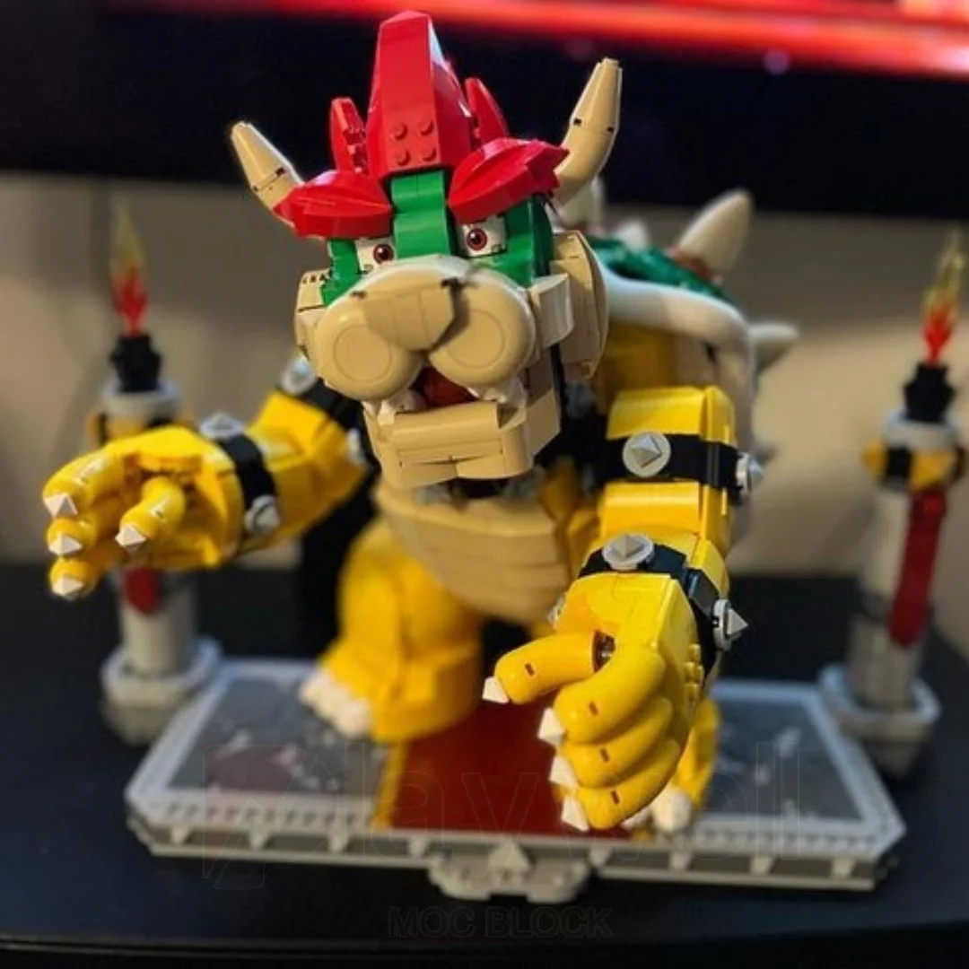 고급 빌딩 블록 디즈니 장난감 어린이를 위한 크리스마스 선물 재고 있음 마이티 바우저 슈퍼 마리오 71411 2807개