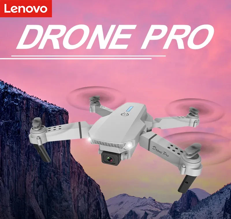 Lenovo E88 Pro Drone 4k Profesional HD 8k Rc Airplane Dual-Camera Wide-Angle Head Remote Quadcopter Airplane Toy Helicopter 1