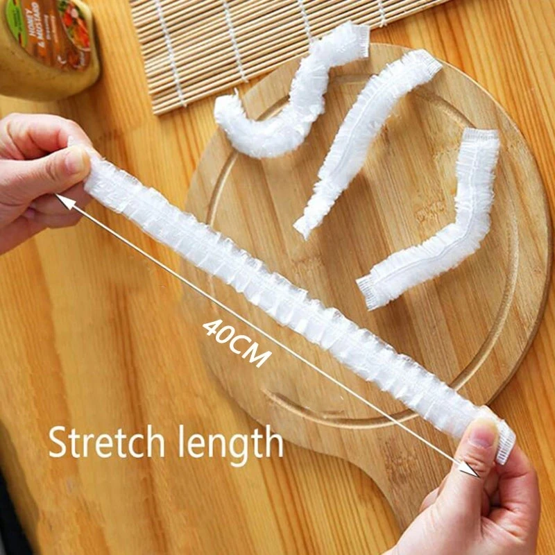 Food cover fresh keeping bags food storage bags plastic food storage bags plastic wrap disposable food cover plastic food cover food storage lids Disposable Food Cover Plastic Wrap Elastic Food Lids Kitchen Fresh Keeping Lids Fruit Vegetable Storage Bag Dish Covers
