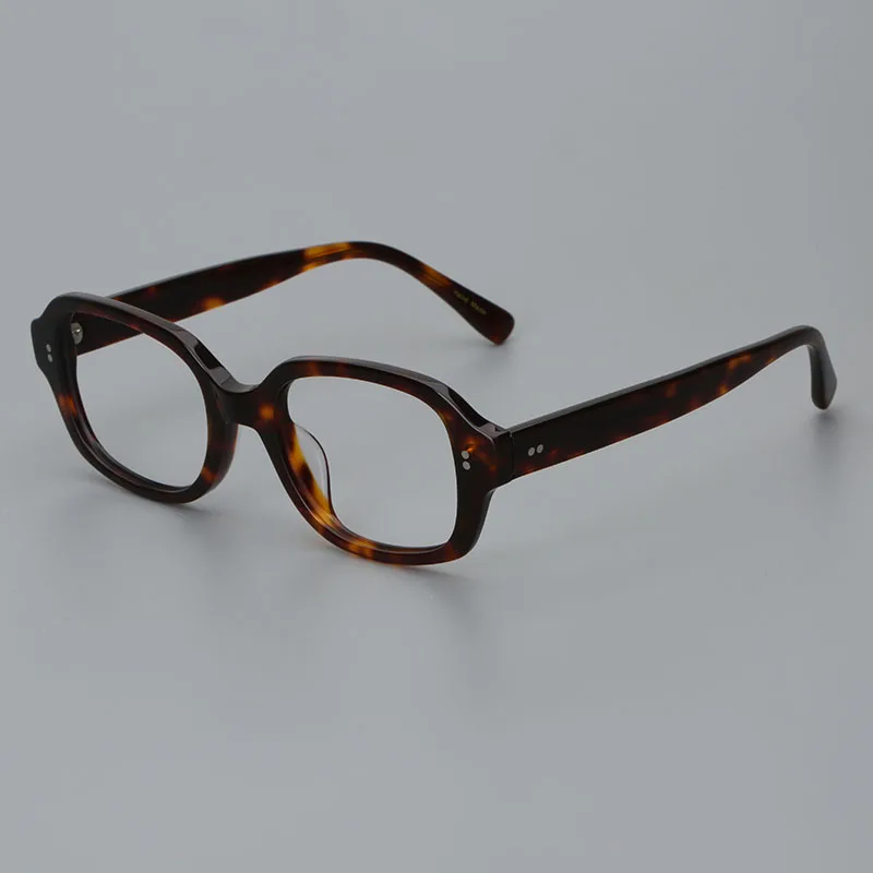 Hewei Unisex Full Rim Rectangle Acetate Eyeglasses 0026 Image 8