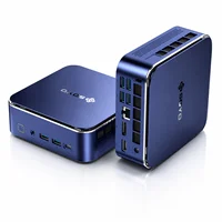 SOYO M5 Mini PC AMD Ryzen 4300U W-11 Pro (4C/4T, bis 3,7 GHz) 16GB LPDDR4/512GB SSD, Desktop PC 4K @ 60Hz Triple Display (HDMI 2.0+Type-C+DP 1.4)/Wi-Fi 5/BT 4.2/LAN für Office Education Multimedia 4