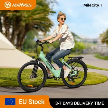 MileCity 1 E-Bike da 26" per pendolari urbani, portata 120 km, motore da 250 W, batteria 36 V 13 Ah, velocità 25 km/h, 7 marce, freni a disco