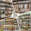 Wide Storage Shelves 70.9" H Wire Shelving Unit Load 1600 LBS 5 Tier Metal Shelving for Storage Rack Heavy Duty M 4
