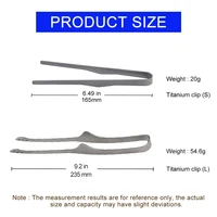 Camping Titanium Tea Cup Clip Outdoor Ultralight Steak Lid Barbecue Antiscalding Tea Tweezer Tableware Toast Tongs 2
