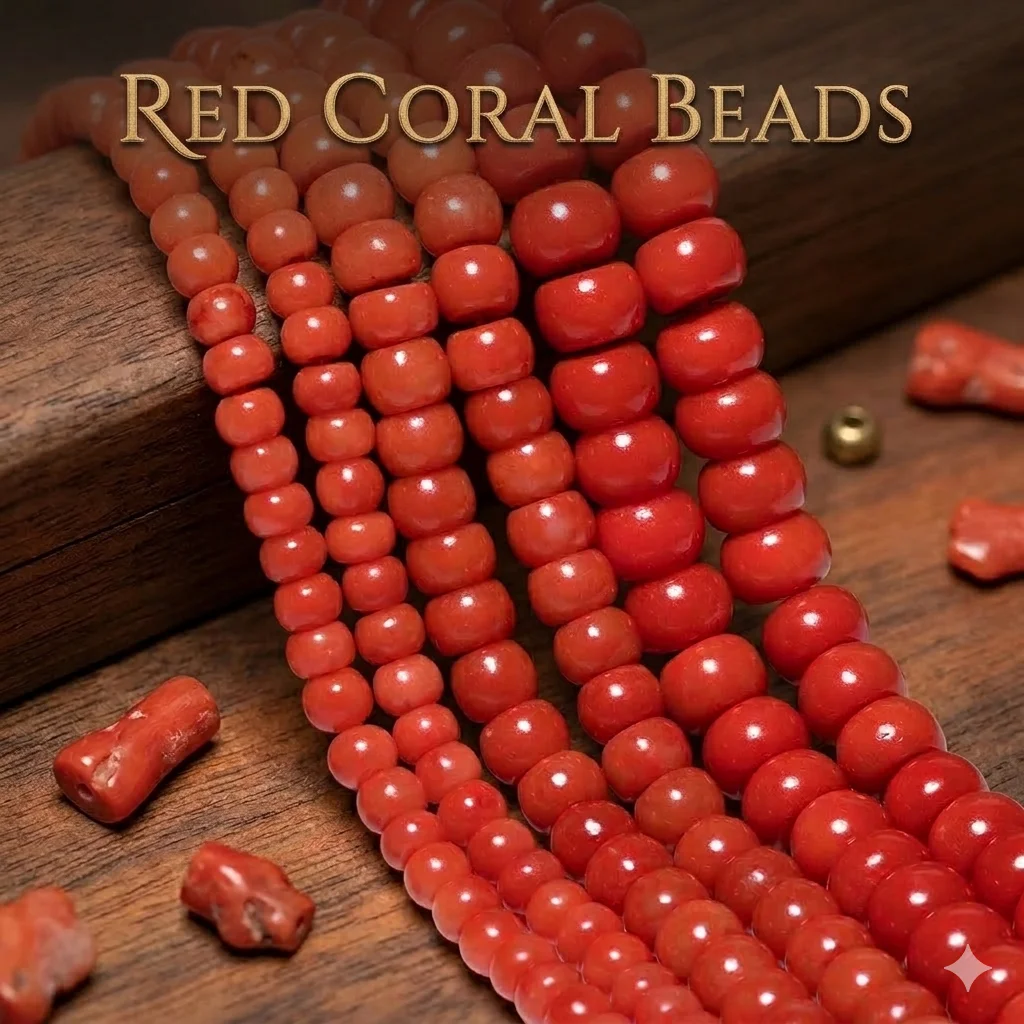 Rote Korallenperlen Naturstein Abacus Spacer Rondellperlen für Schmuckherstellung DIY Energie-Armbänder Beste DIY-Wahl