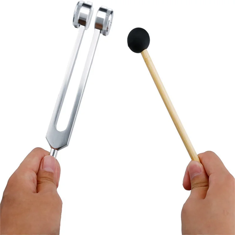 128 Hz Tuning Fork Weighted Bio-Acoustic Tuning Fork for Therapy 128 Hz Acoustic Slider Tuning Fork 4