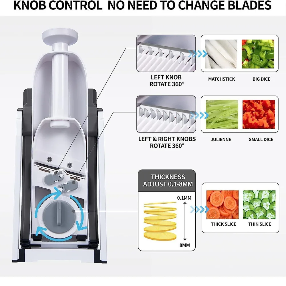 mandoline slicer for kitchen with ergonomic design