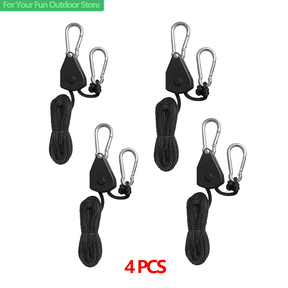 2-8pcs Pulley Ratchets Kayak and Canoe Boat Bow Stern Rope Lock Tie Down  Strap 2M Heavy Duty Adjustable Rope Hanger - AliExpress