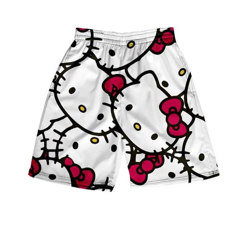 Shorts esportivos de coração de amor de moda coreana - loja de moda Kawaii