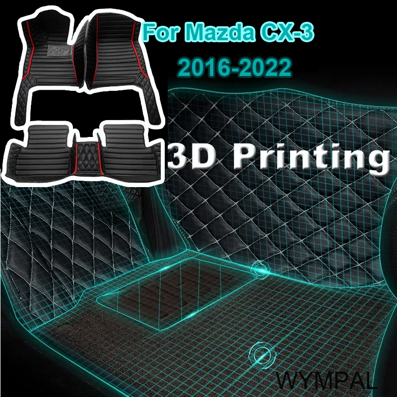 

Car Floor Mats For Mazda CX-3 CX3 DK 2016~2022 Leather Luxury Mat Protective Rug Carpet Set Auto Interior Parts Car Accessories